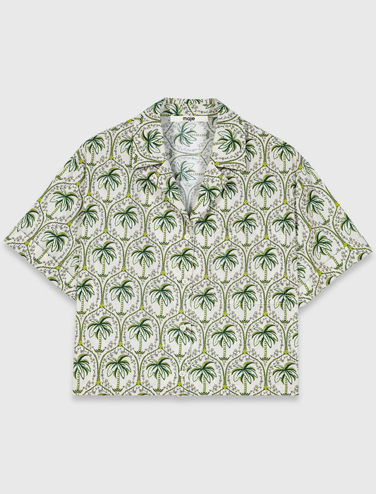 Patterned shirt Green Palm Tree
