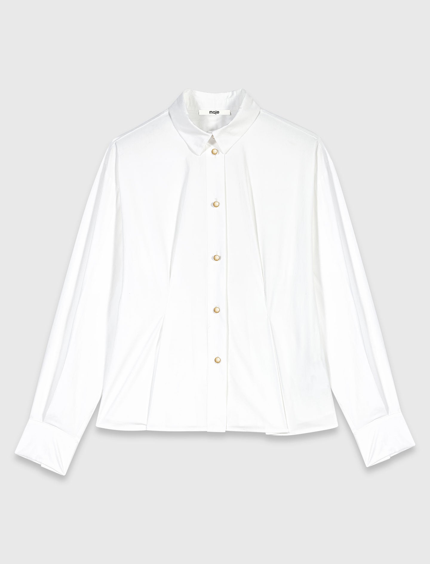 Shirt with lace-up back White