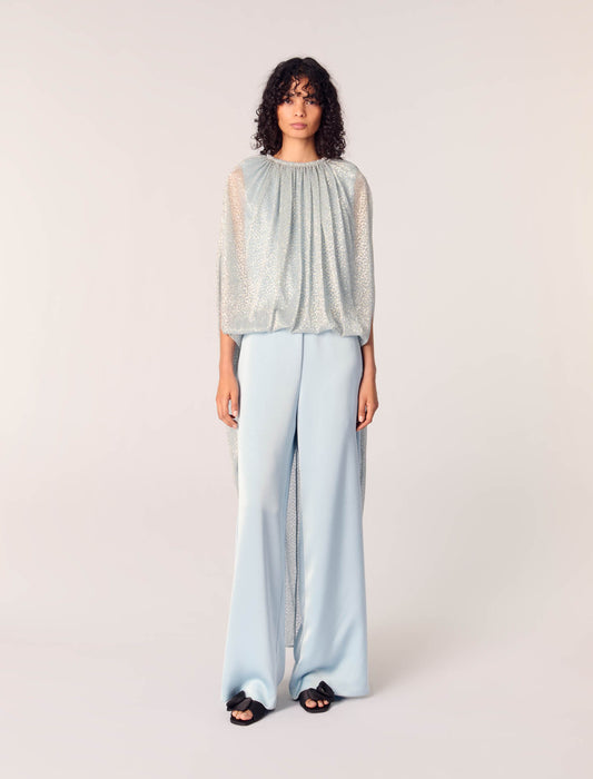 Blue Sky featured Satin Belted Jumpsuit