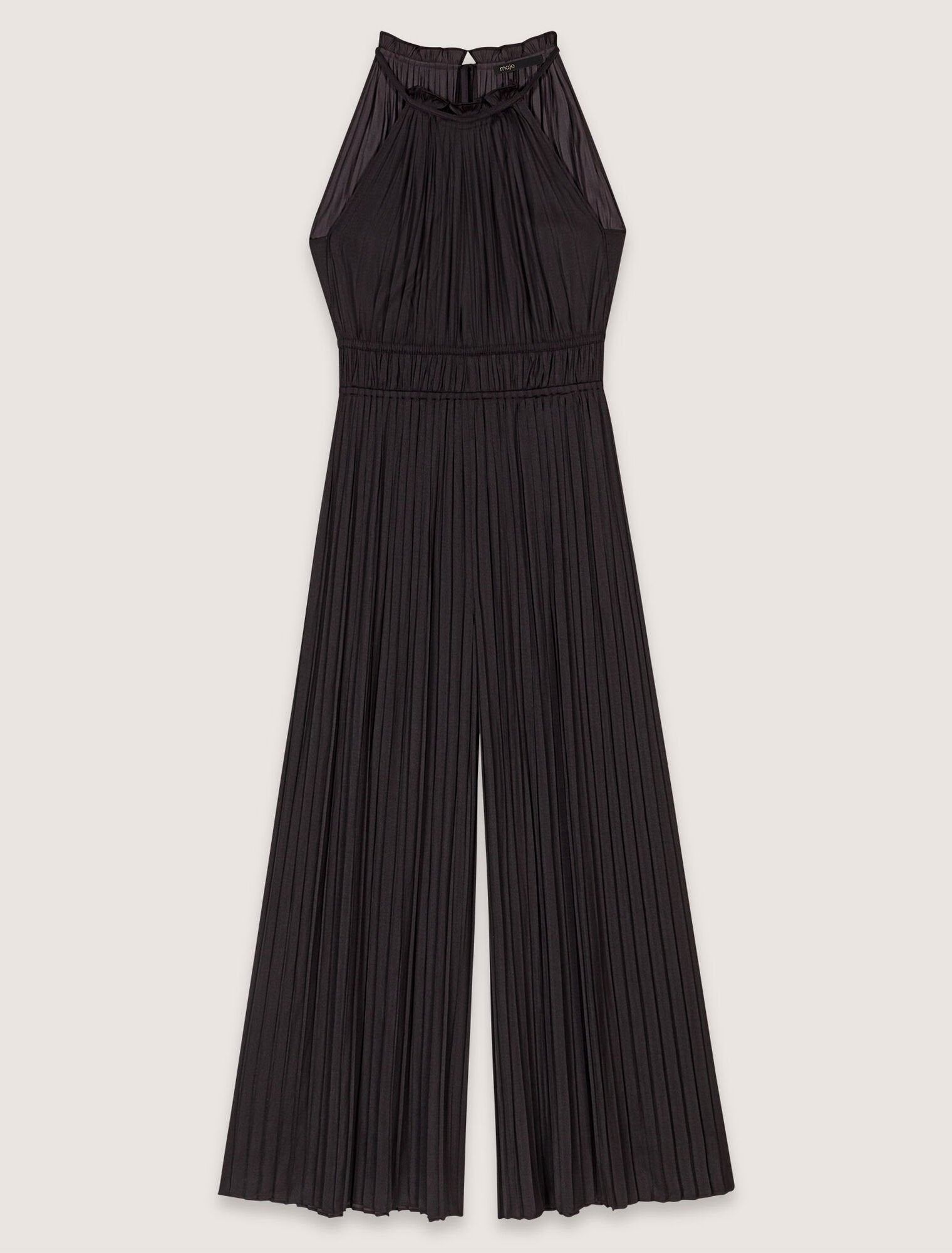 Pleated trouser suit