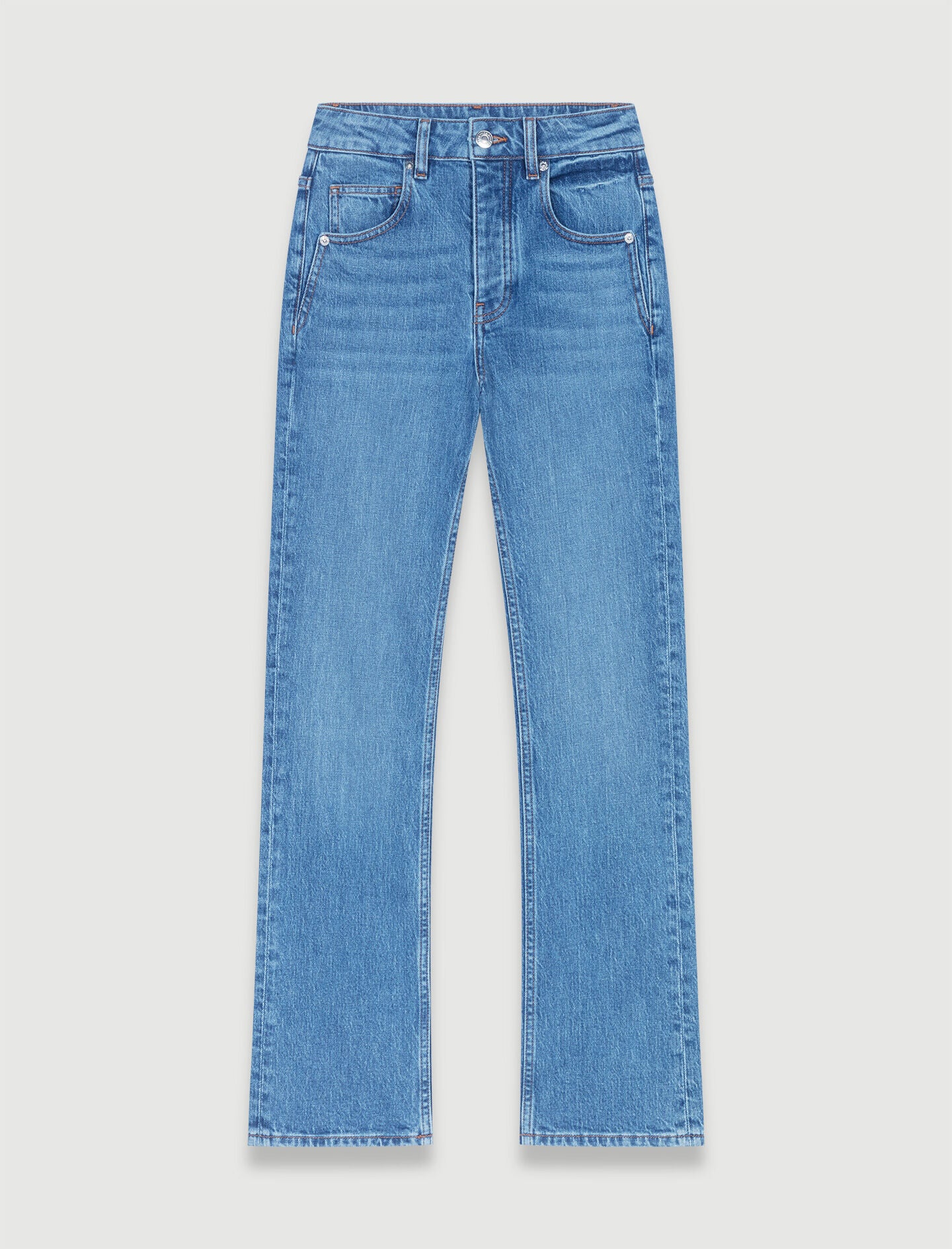Blue-straight jeans