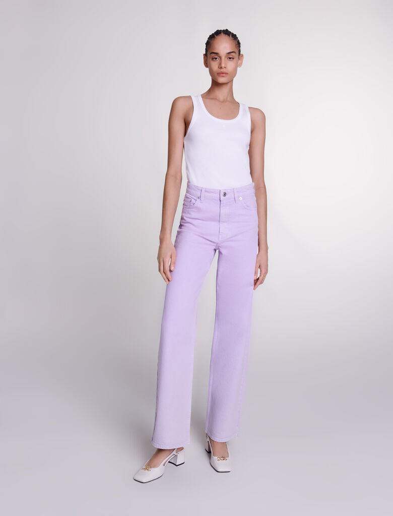 Parma Violet-featured-Faded wide-leg jeans