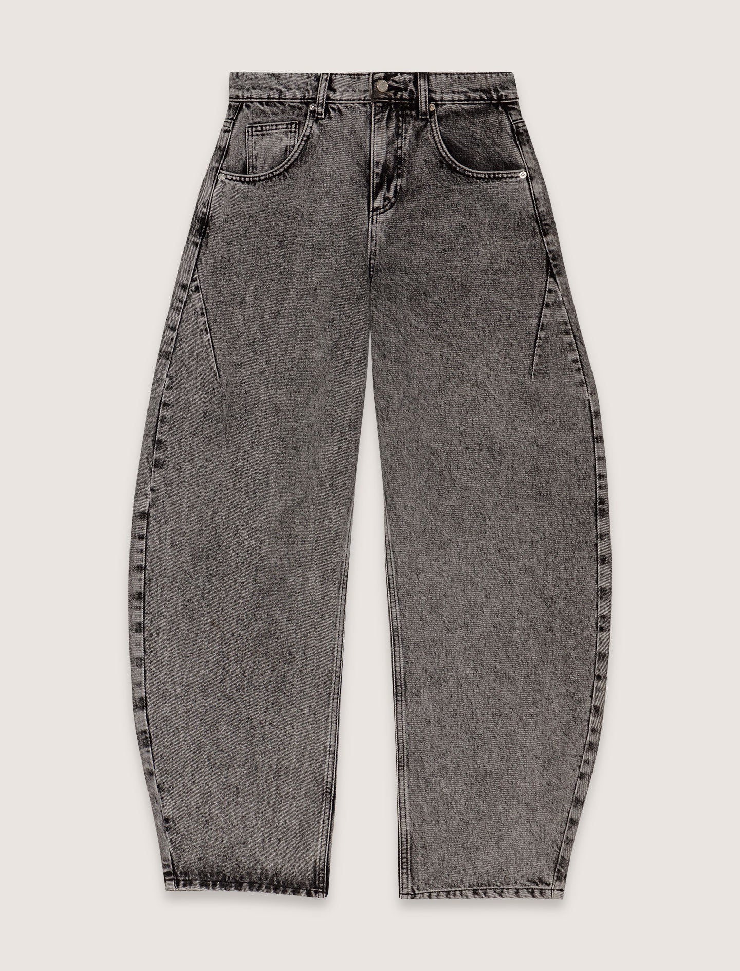 Grey Tapered Jeans