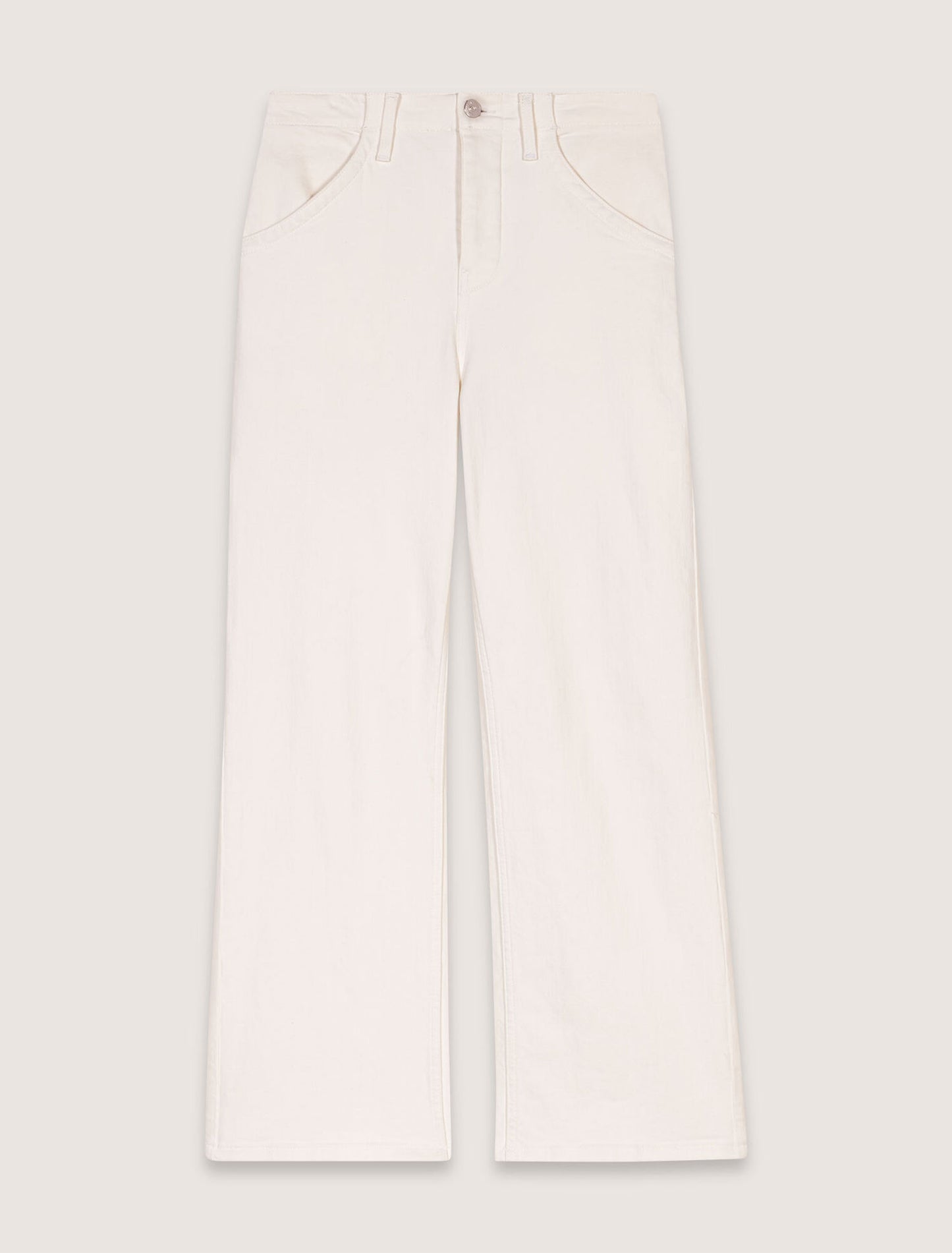White-Carpenter Cut Jeans