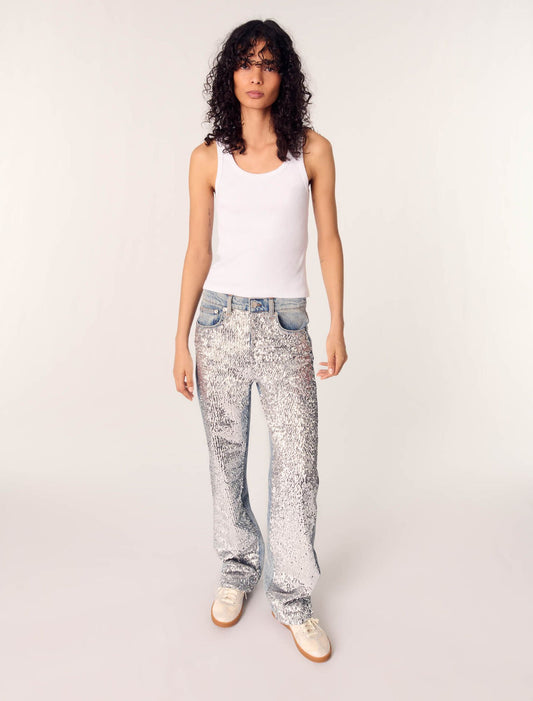 Blue Sky-Sequinned jeans