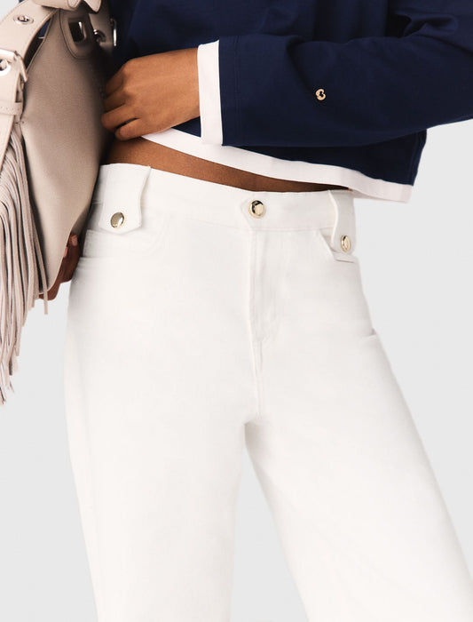 Flared Jeans WHITE