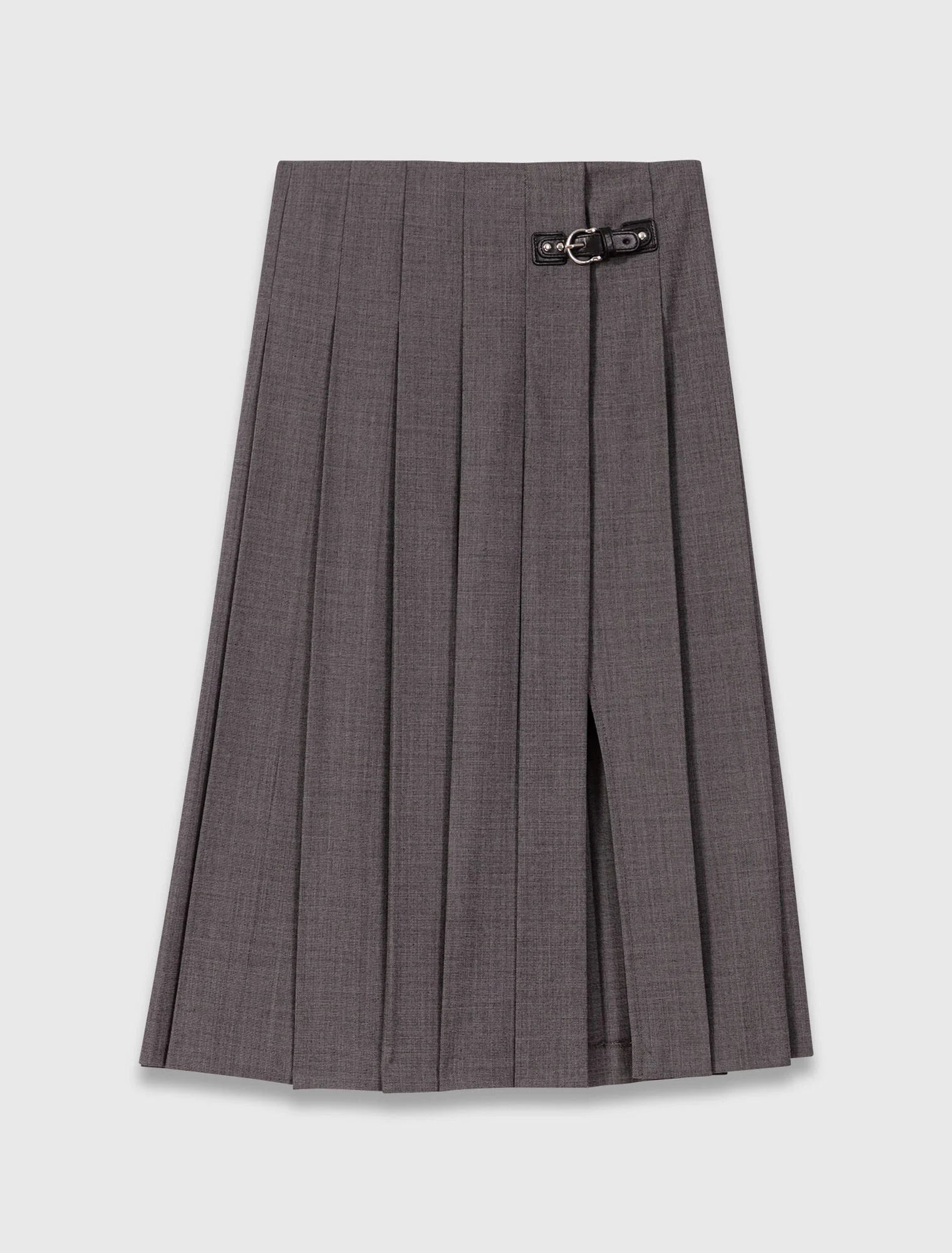 Long pleated skirt Grey