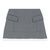 A-line poplin skirt with band GREY