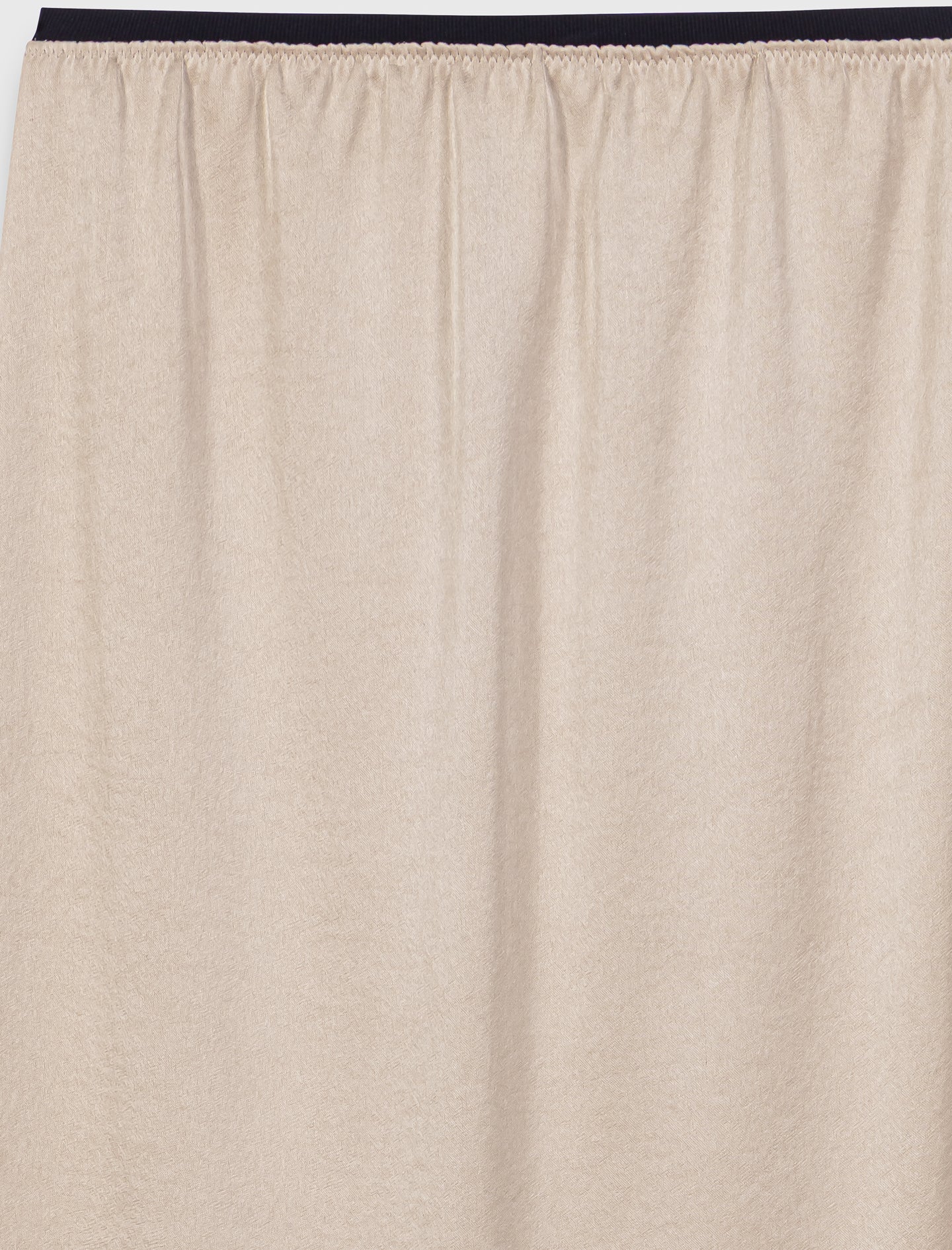 Satin pencil skirt Beige