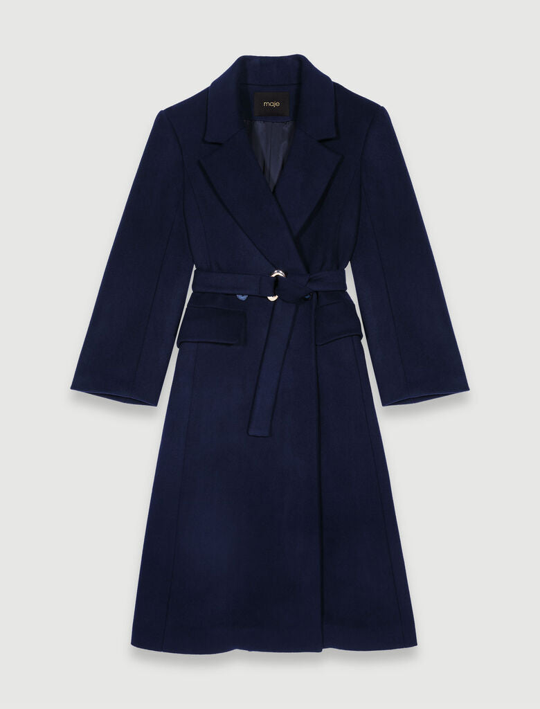 Navy Blue-Long Coat