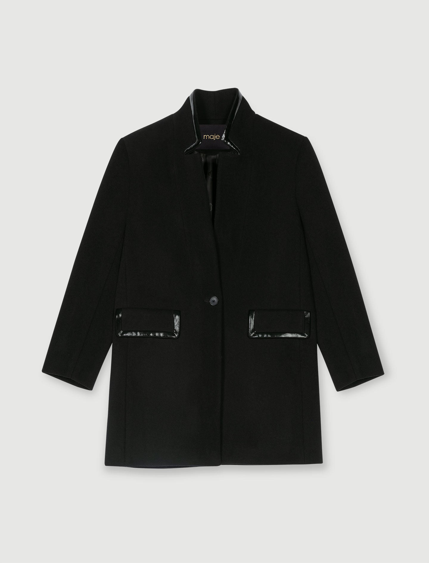 Black-mid-lengthcoat