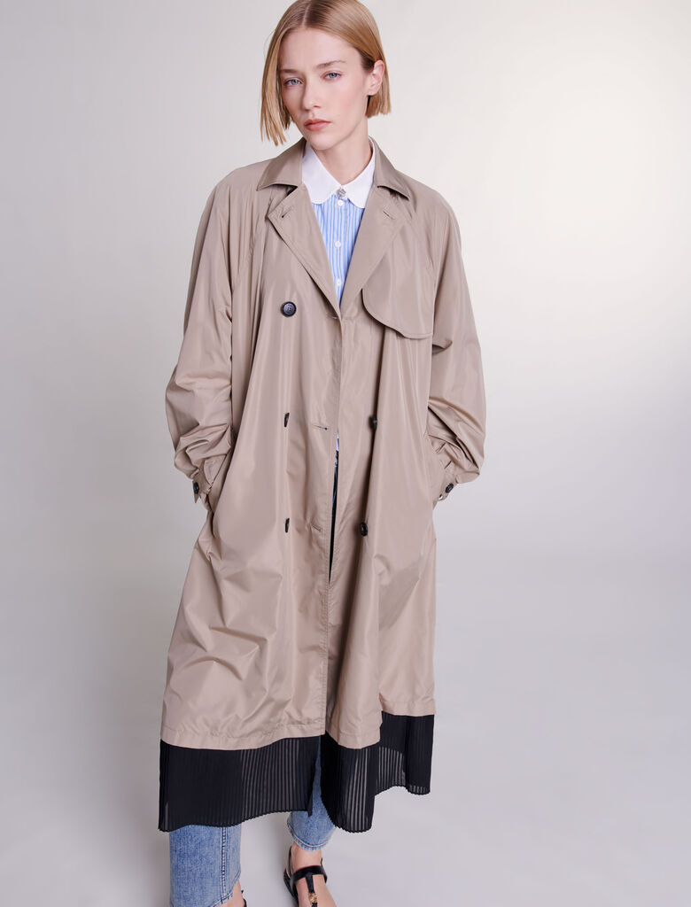 Mole-featured-Contrast trench coat