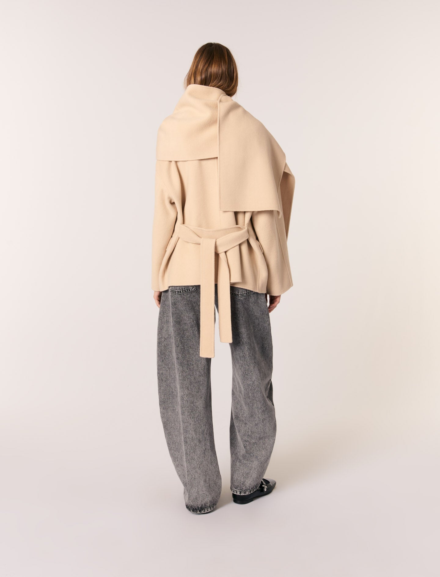 Beige Fringed Cardigan