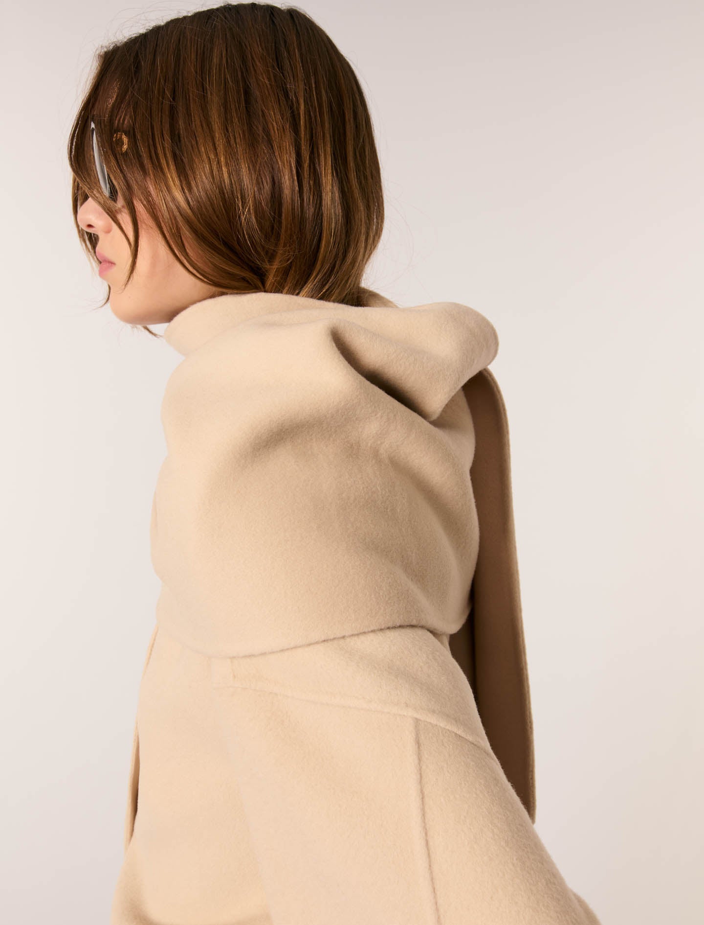 Beige Fringed Cardigan