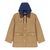 Wool Coat With Removable Hood BEIGE
