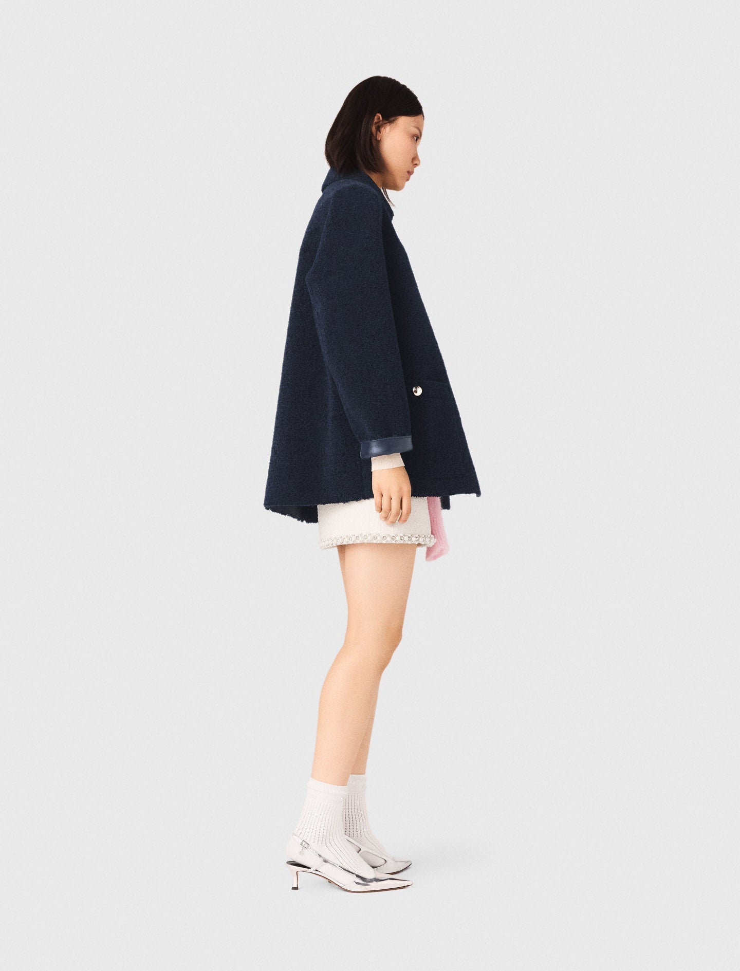 Reversible Faux Shearling NAVY