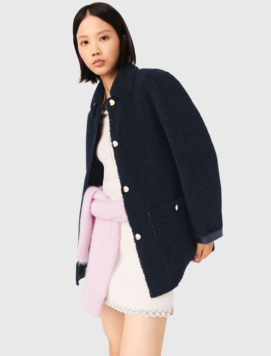 Reversible Faux Shearling NAVY