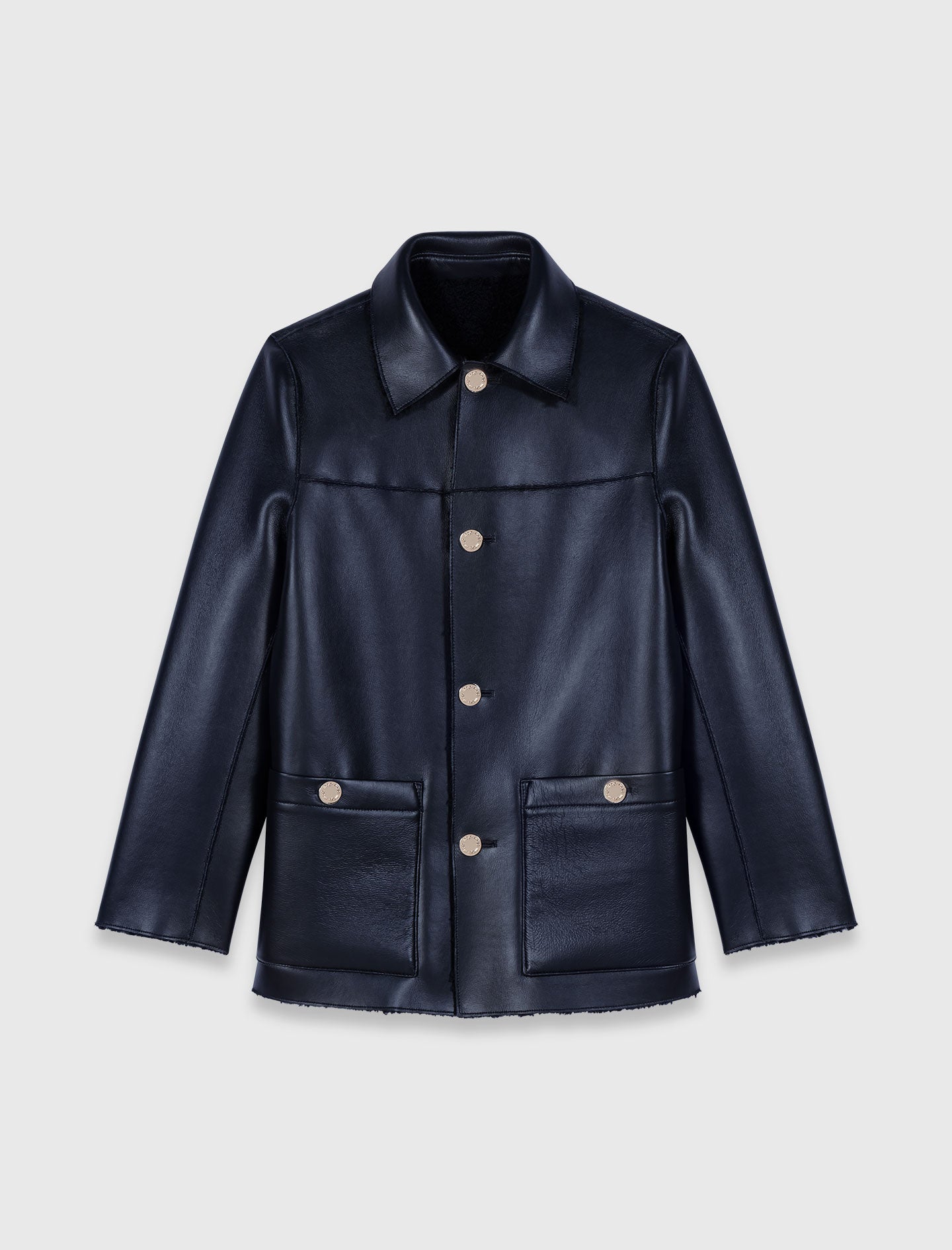 Reversible Faux Shearling NAVY