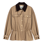 Coat with removable lining Beige