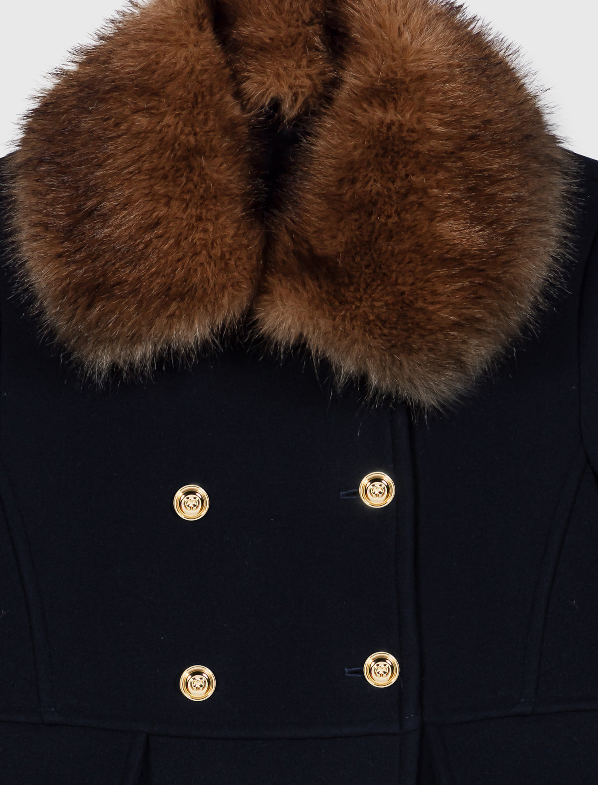 Wool blend coat Navy