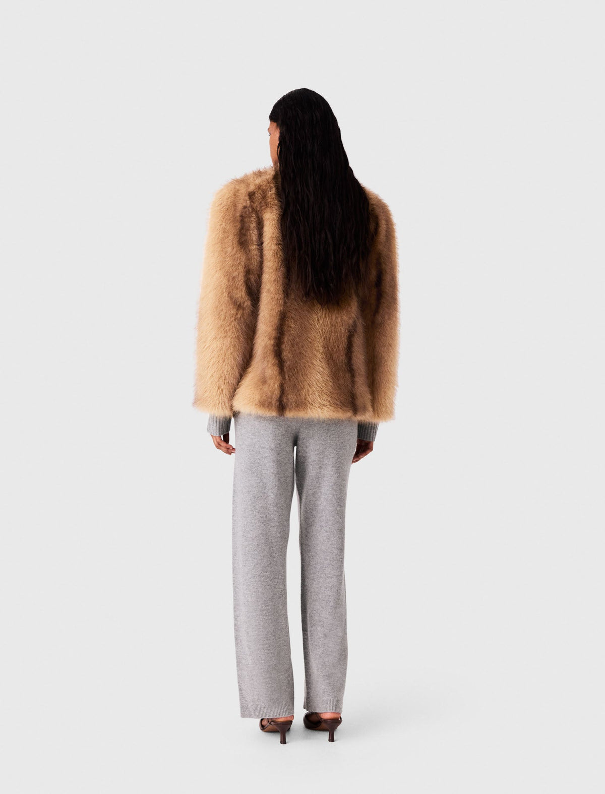 Maje Faux Fur Beige