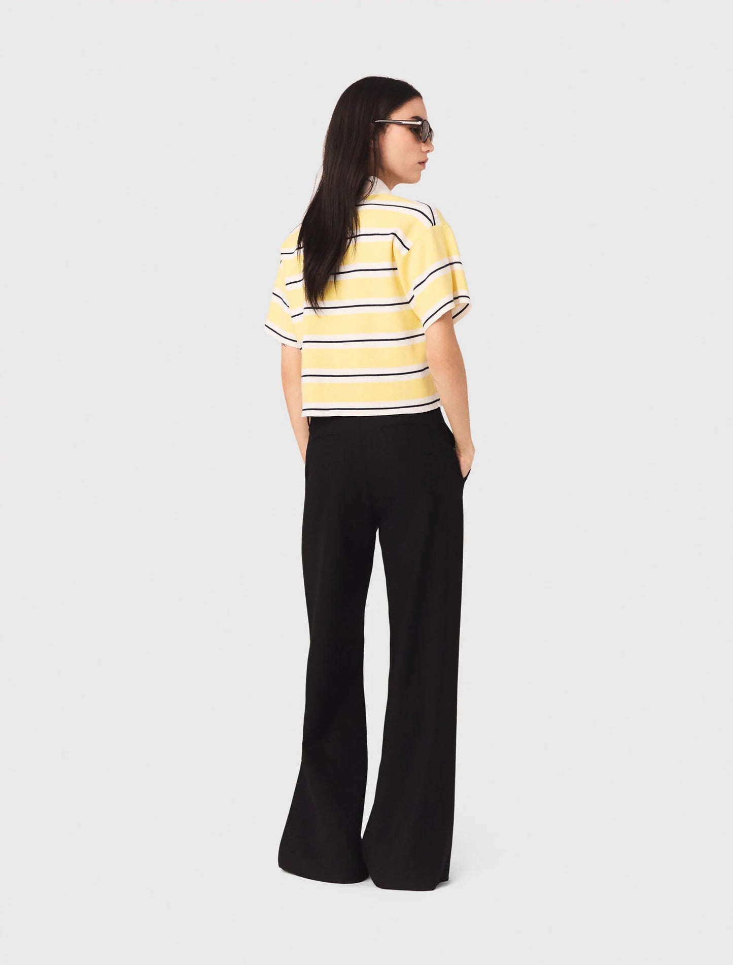 Flared trousers Black