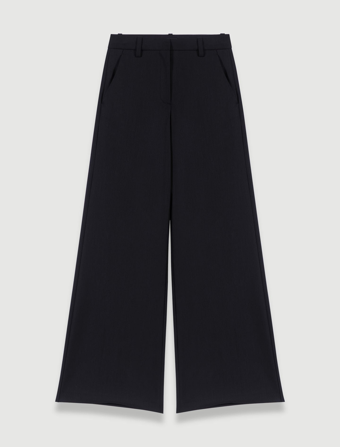 Black  -flared trousers