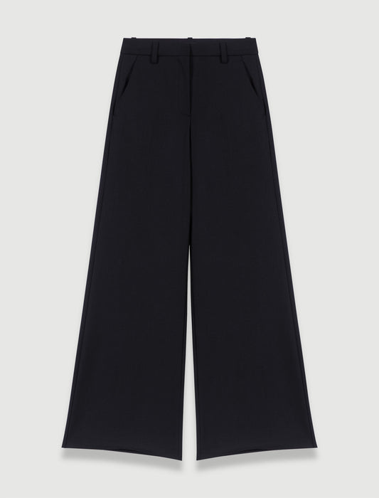 Black  -flared trousers