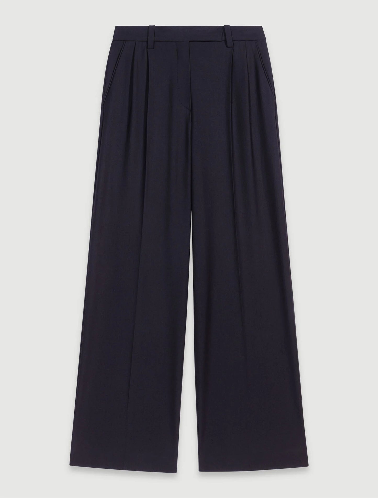 Wide-leg suit trousers Black