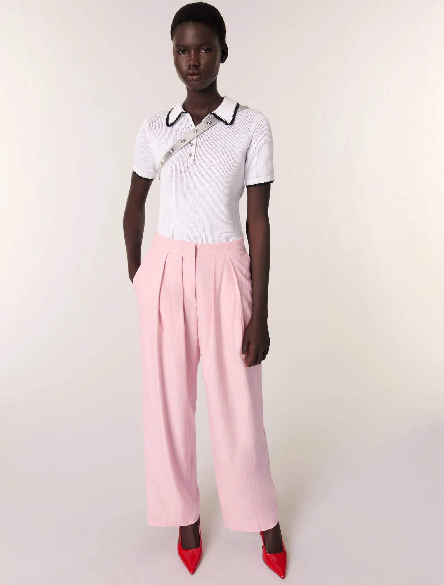 Pink-Suit trousers