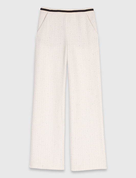 Tweed-effect trousers