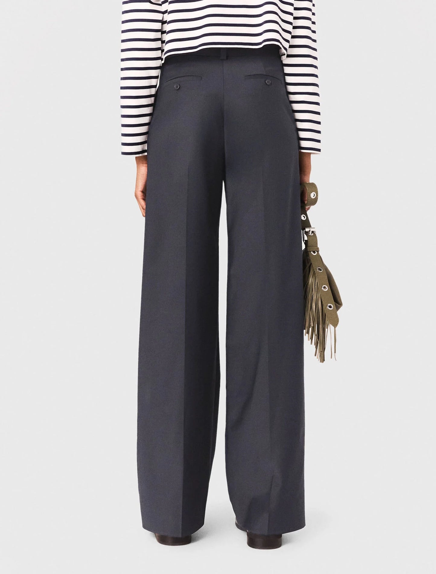 Suit trousers with chain detail