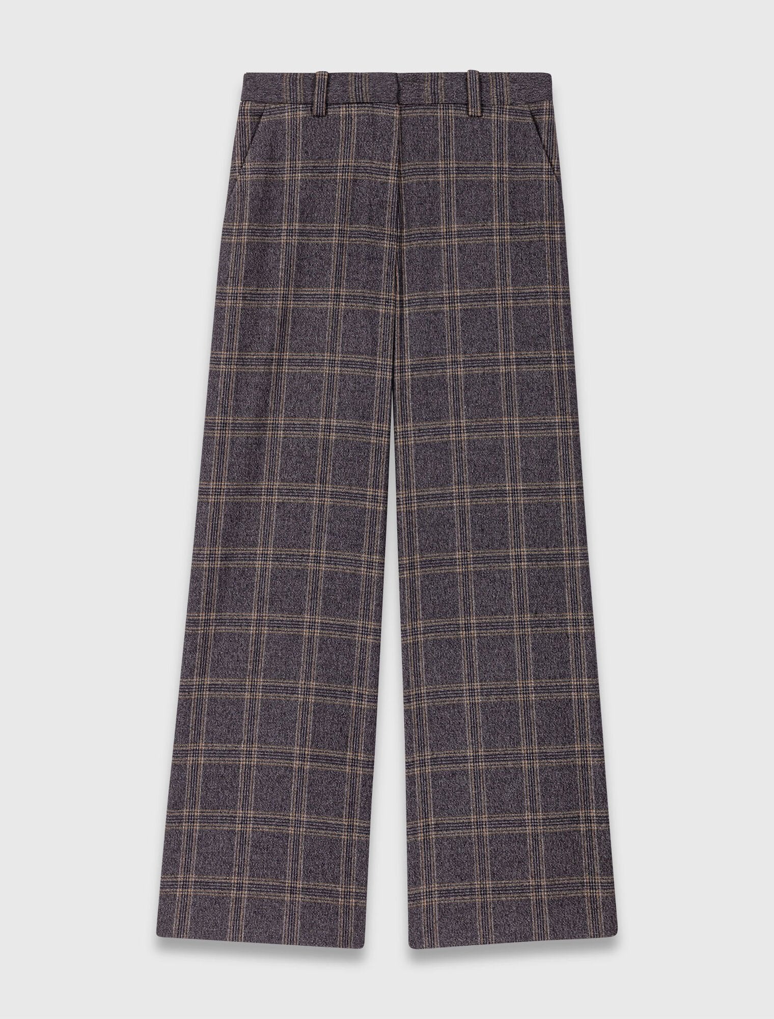 Checked suit trousers