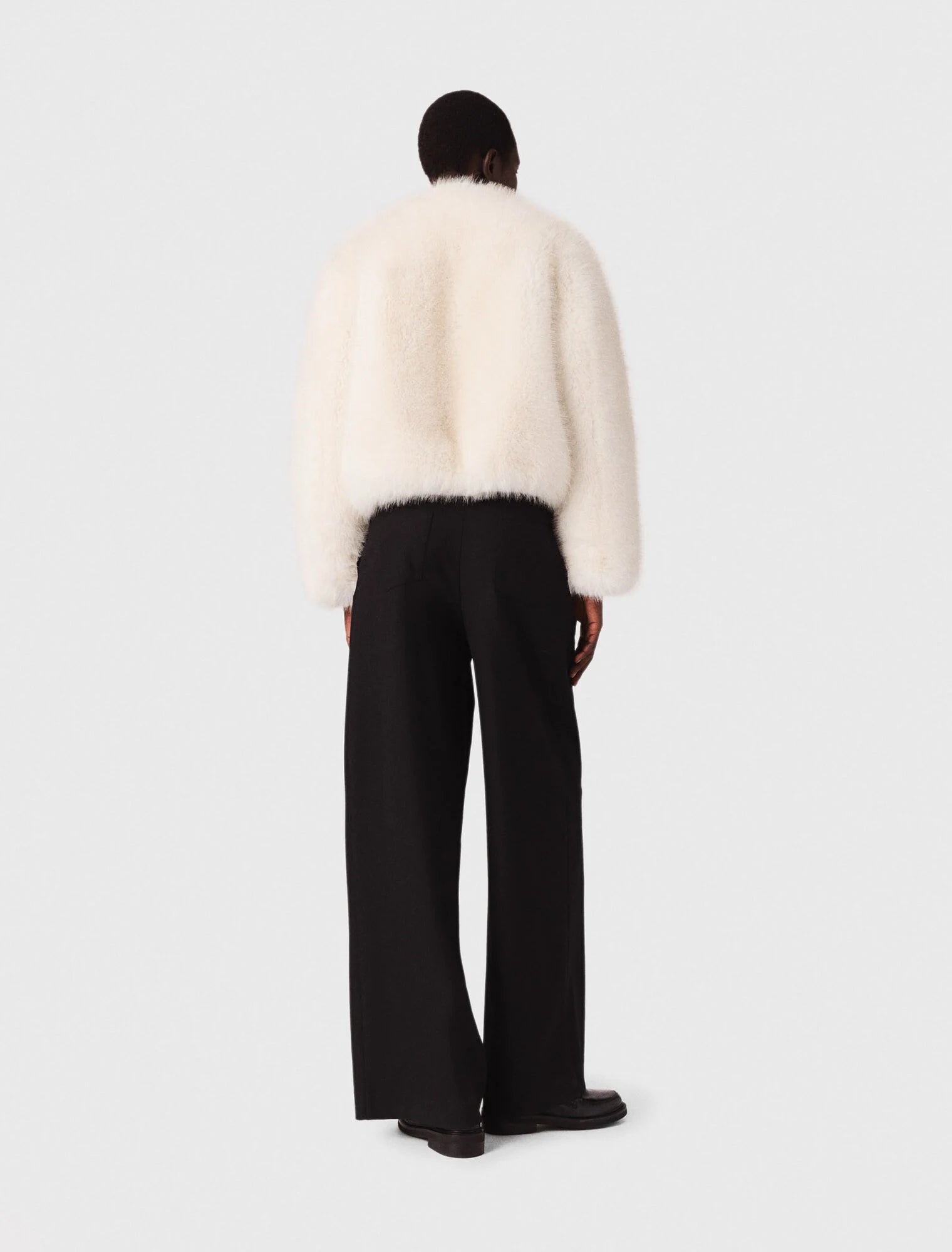 Wide-leg suit trousers