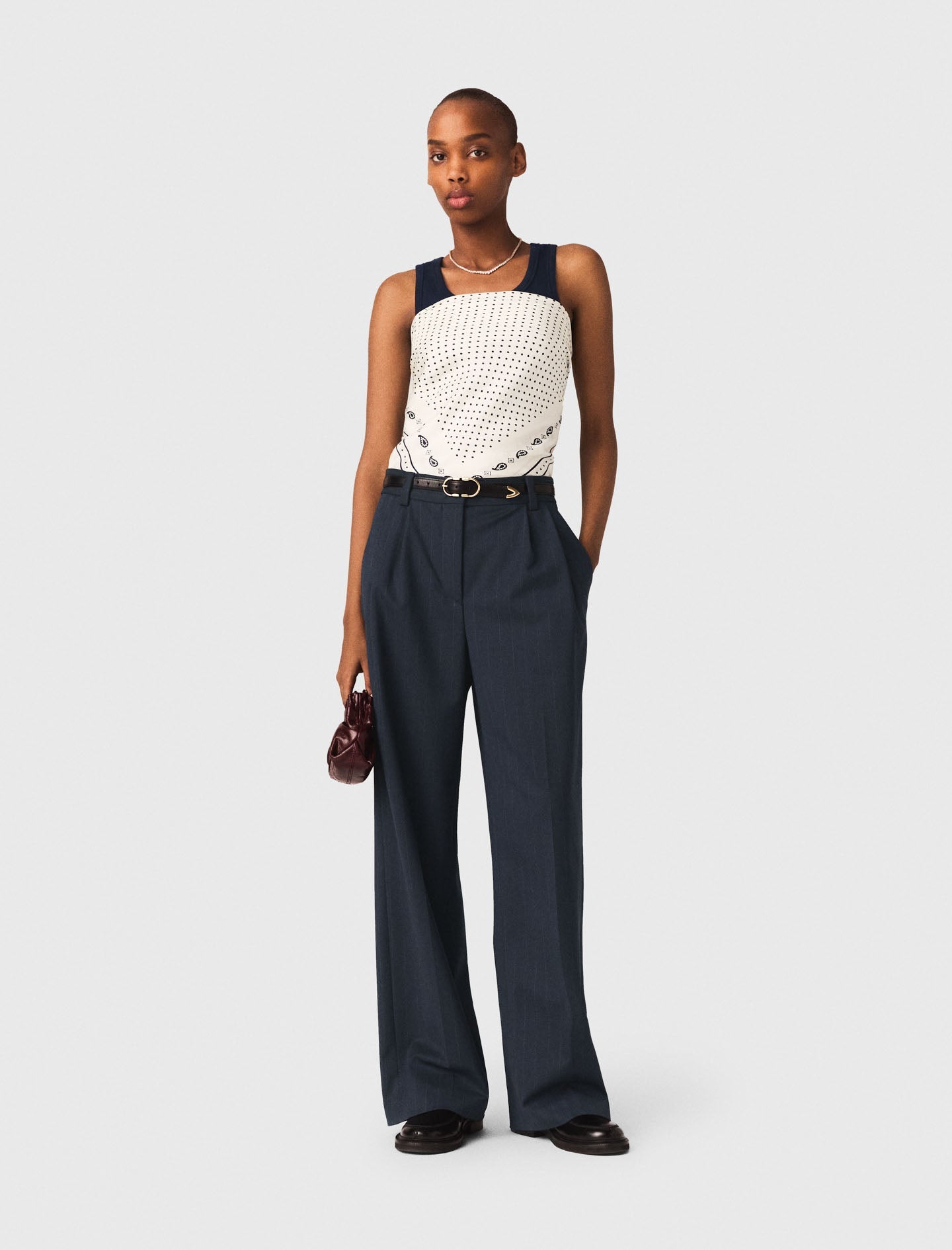 Striped suit trousers NAVY