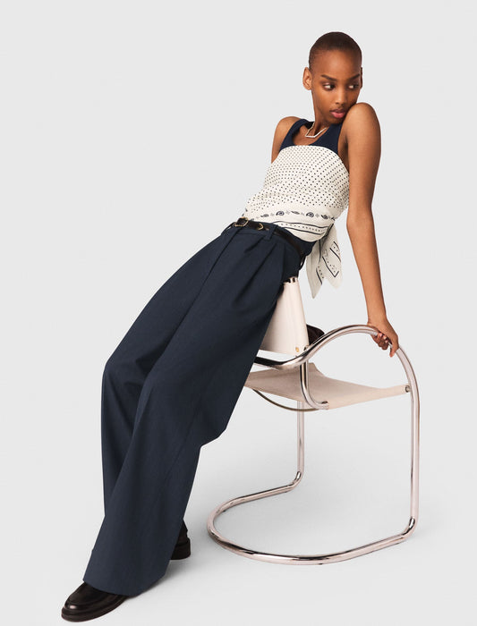 Striped suit trousers NAVY
