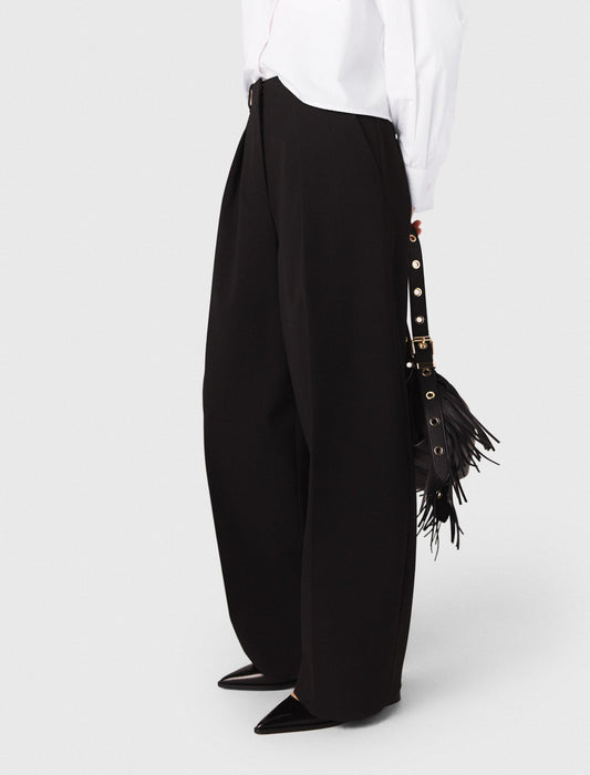 Balloon Suit Trousers BLACK