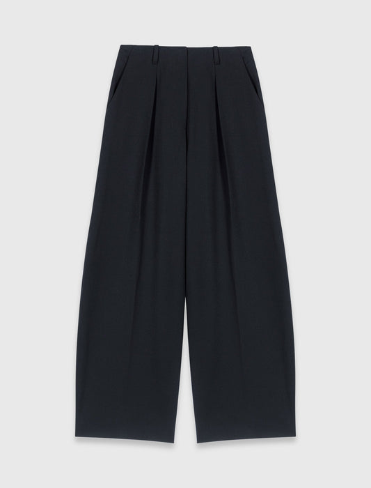 Balloon Suit Trousers BLACK