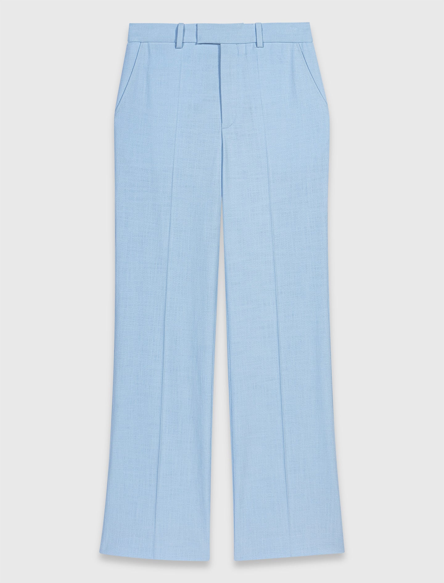 Suit Trousers With Pleats Blue Sky