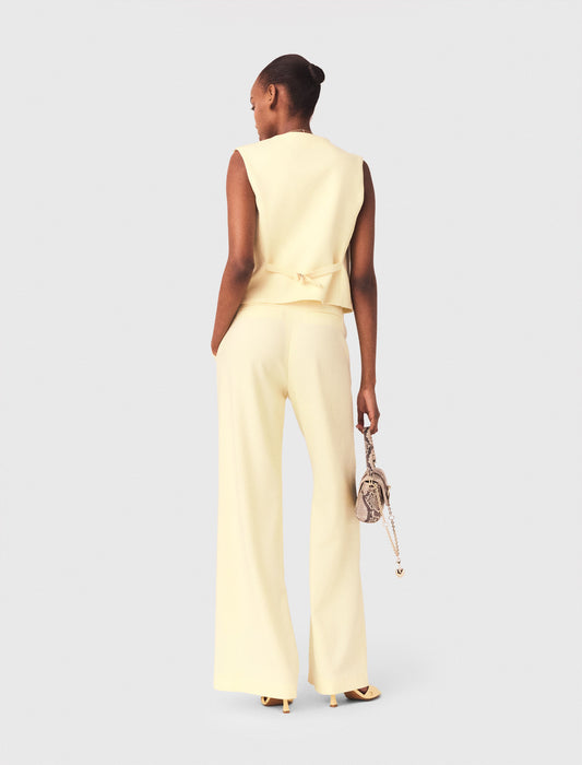 Suit Trousers Pale Yellow