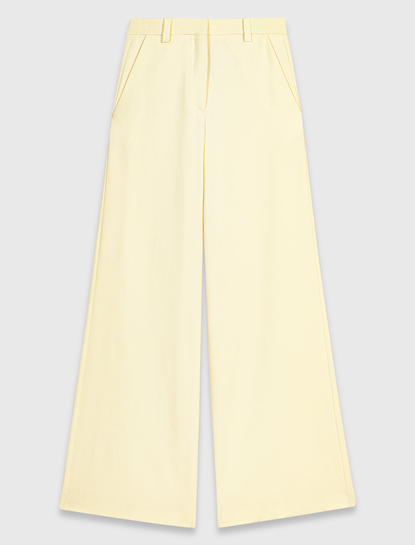Suit Trousers Pale Yellow