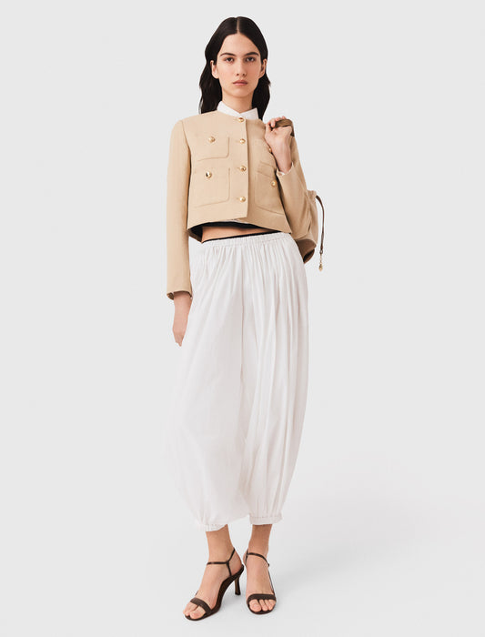 Sourel cotton trousers White