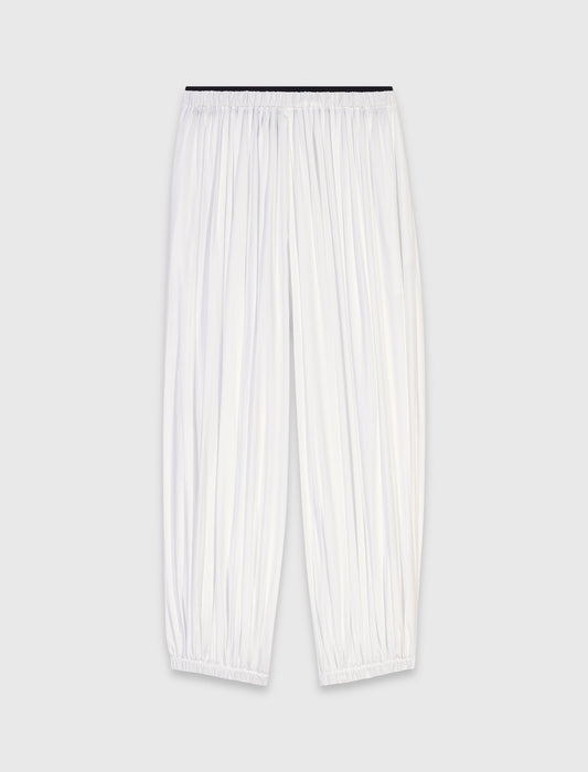 Sourel cotton trousers White