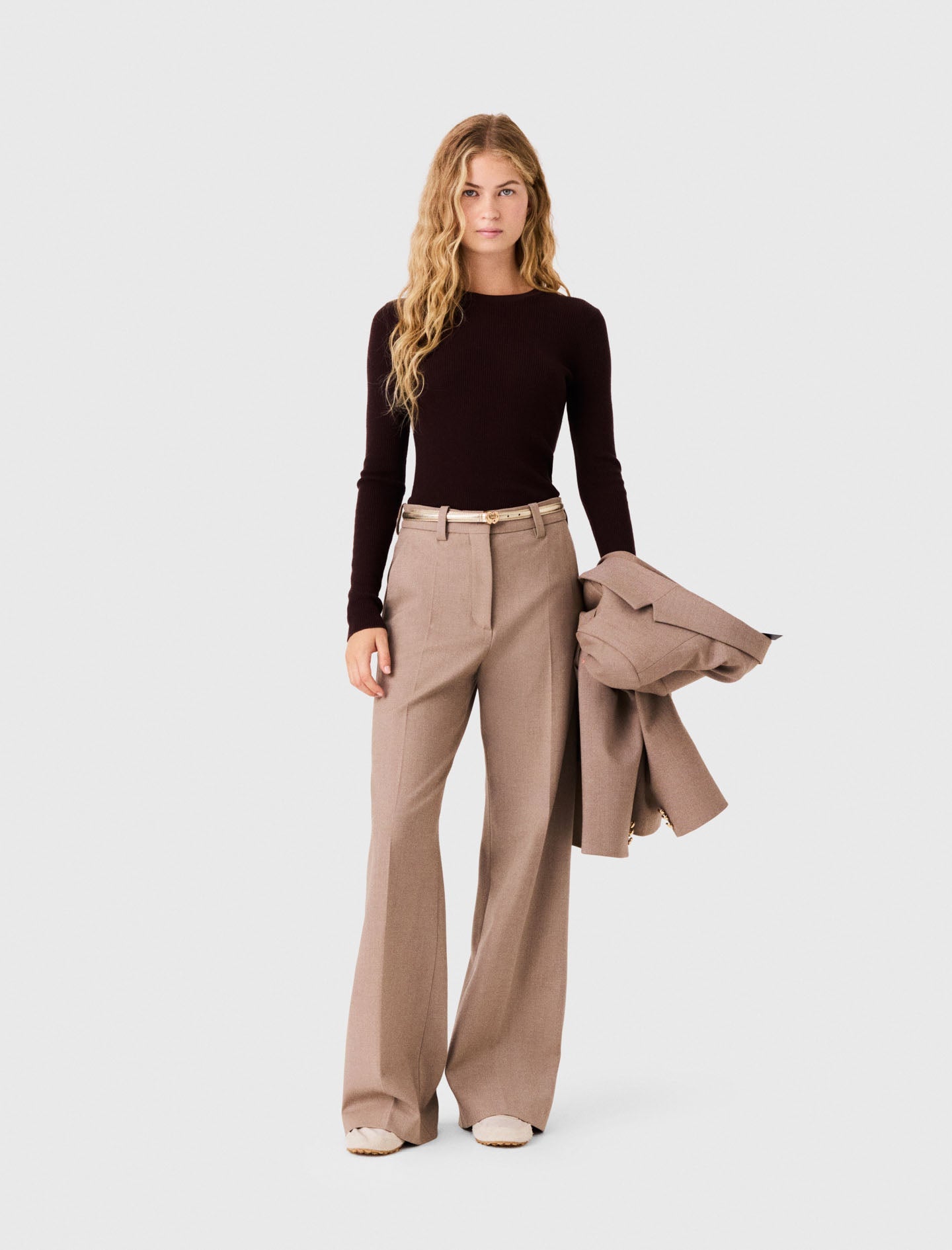 Suit Trousers Beige
