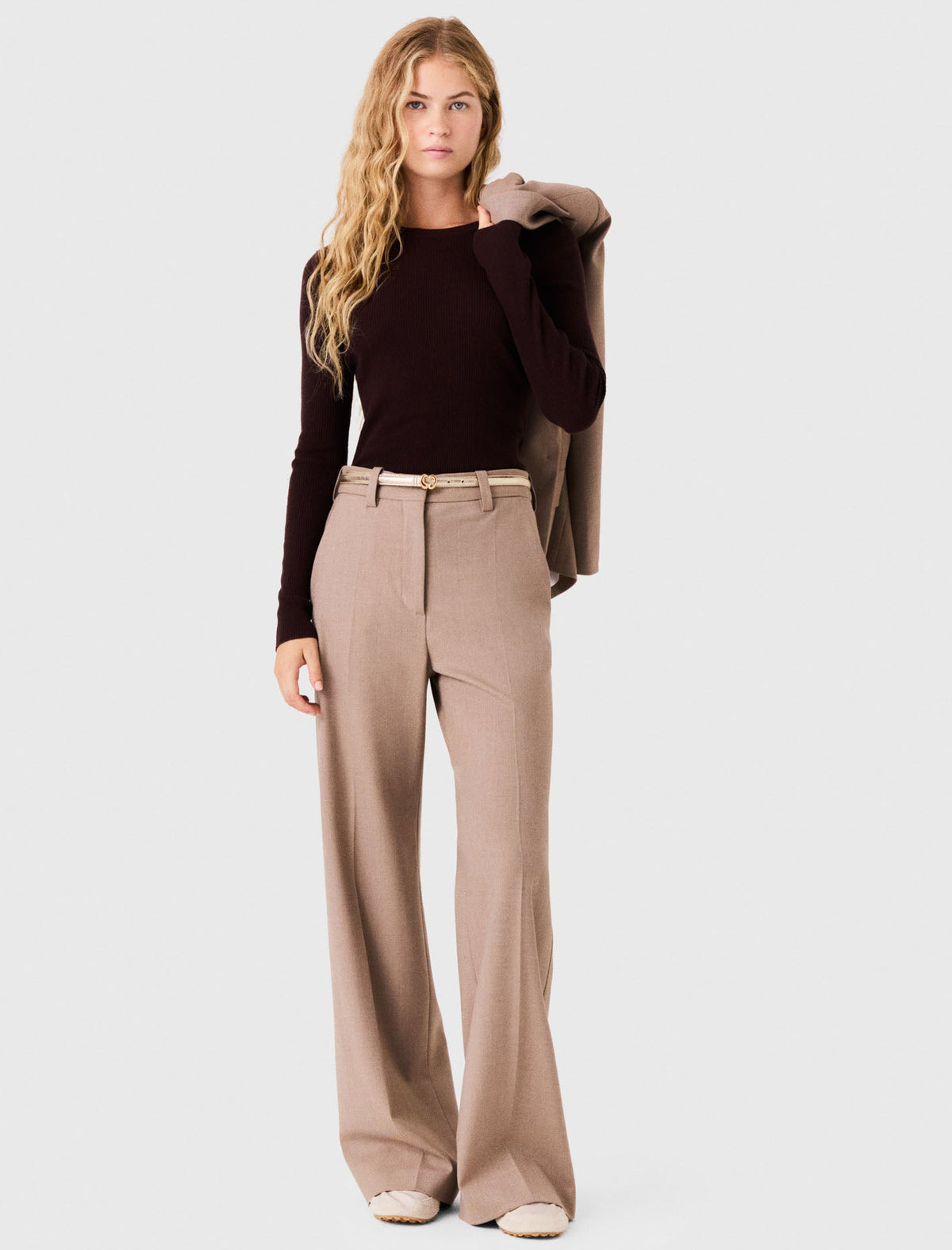 Suit Trousers Beige
