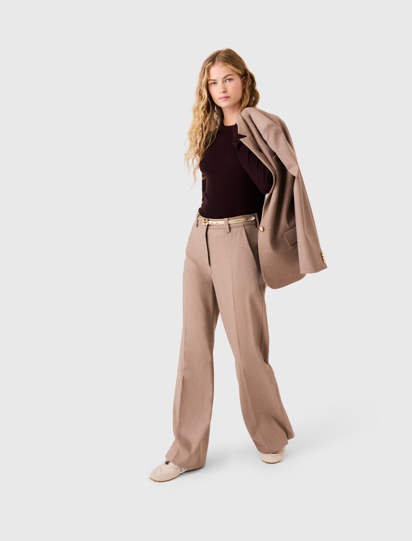 Suit Trousers Beige