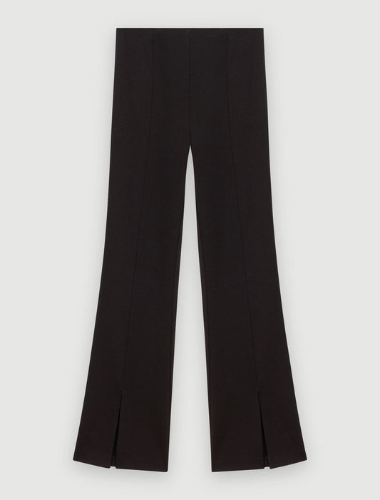 Slit trousers Black