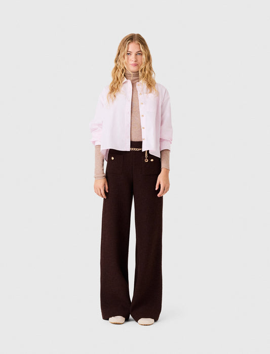 Tweed Trousers Dark Brown