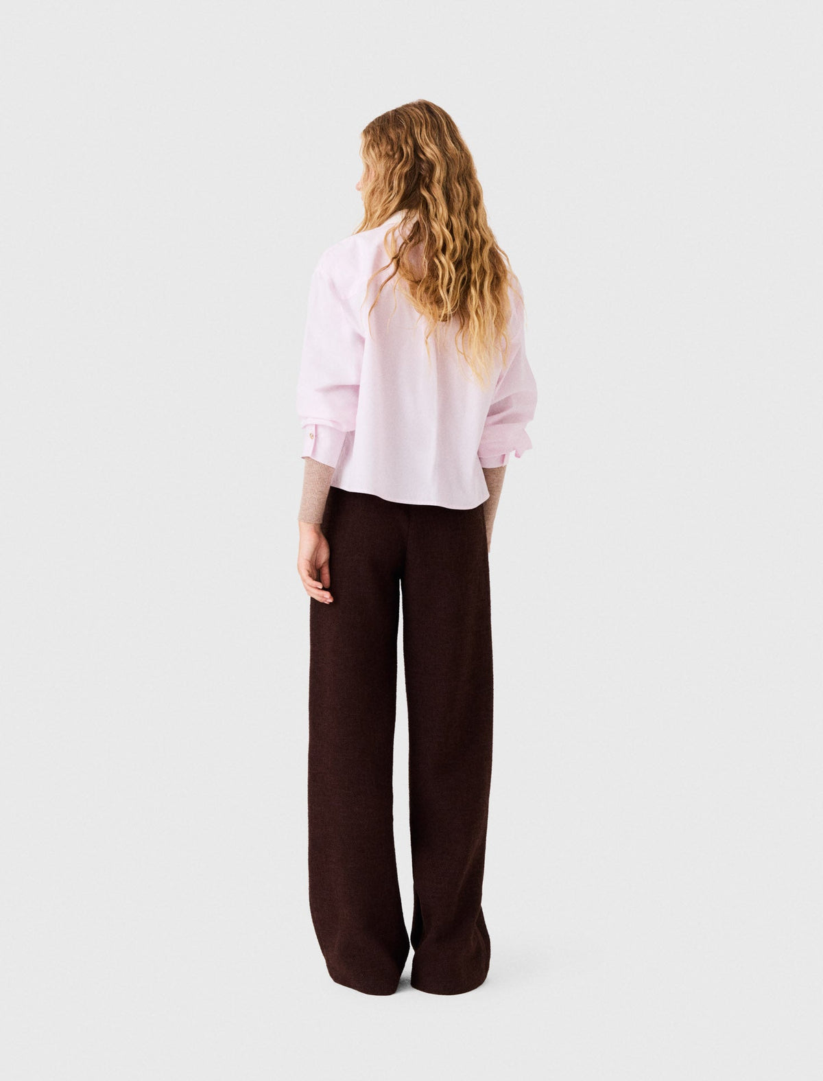 Tweed Trousers Dark Brown