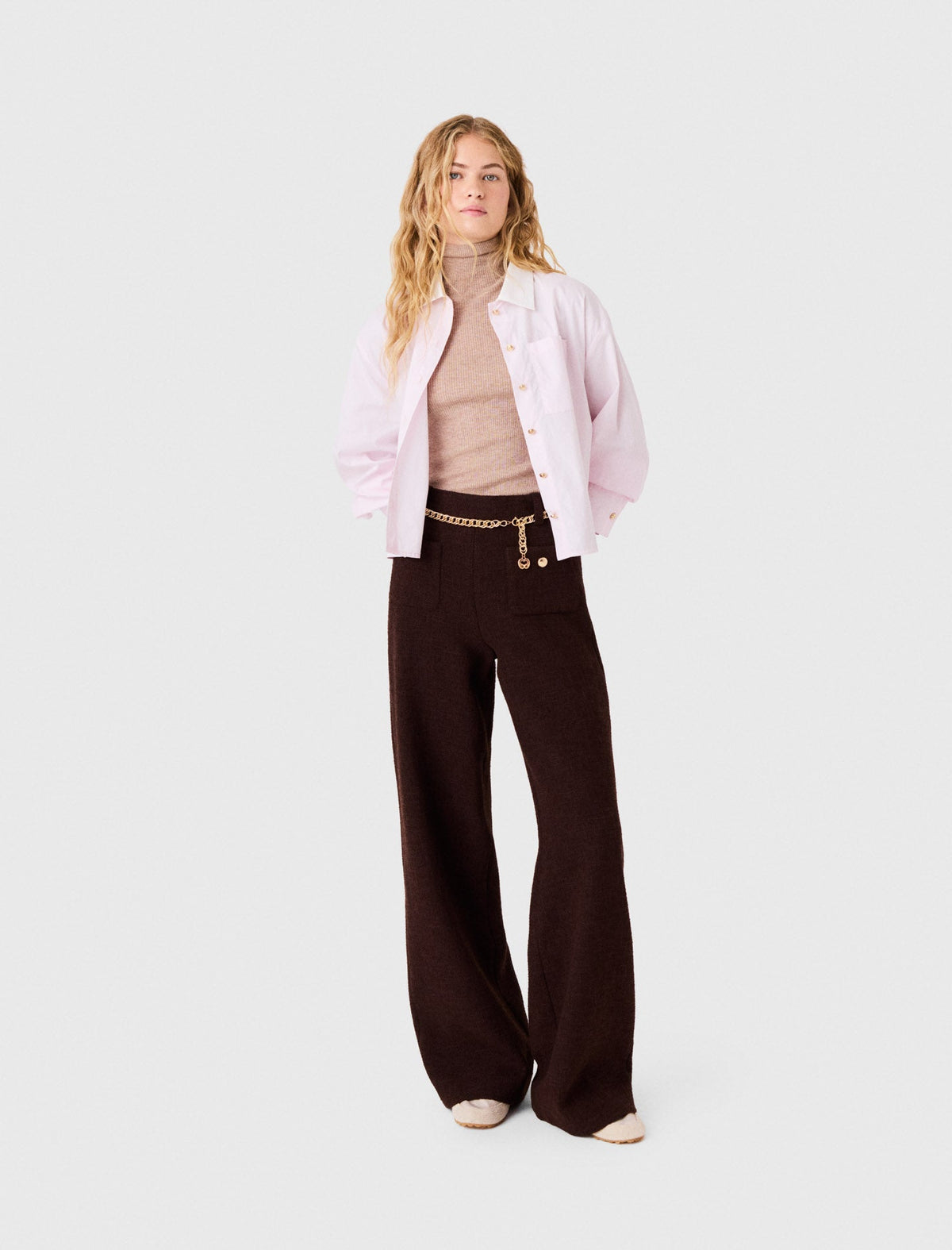 Tweed Trousers Dark Brown